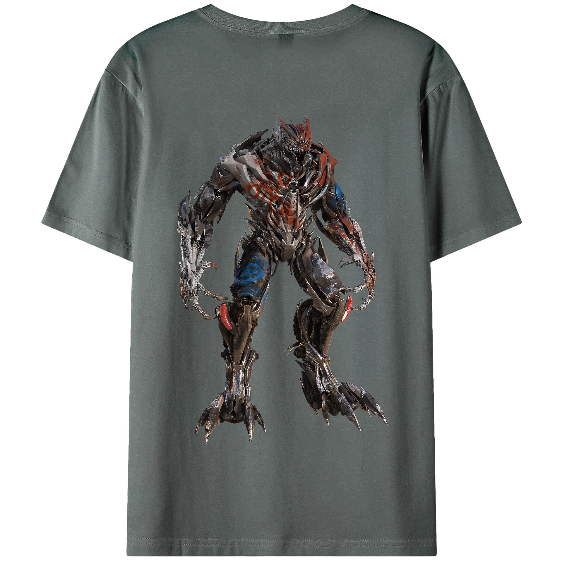 （画像用） Transformers トランスフォーマー 綿100％半袖Tシャツ（背面プリント）